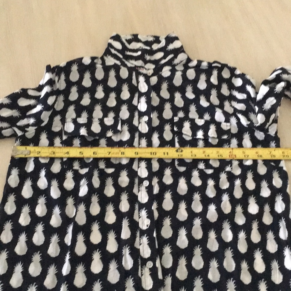 Talbots Pineapple Button Down Shirt S - image 8